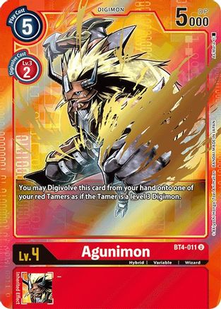 Agunimon (Alternate Art) - Great Legend - Uncommon - BT4-011 U