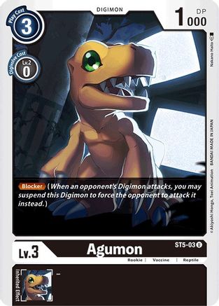 Agumon - Starter Deck 05: Machine Black - Uncommon - ST5-03 U