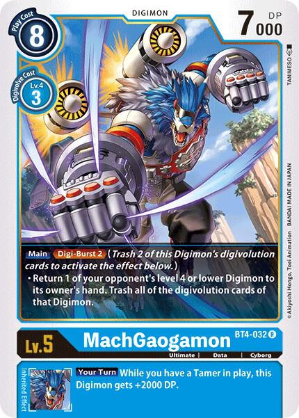MachGaogamon - Great Legend - Rare - BT4-032 R
