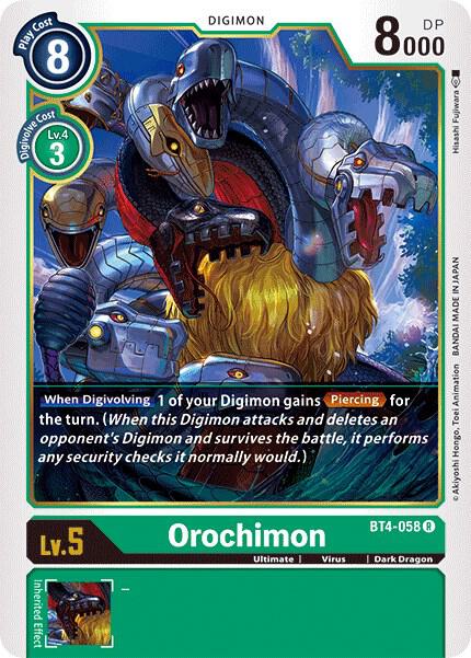 Orochimon - Great Legend - Rare - BT4-058 R