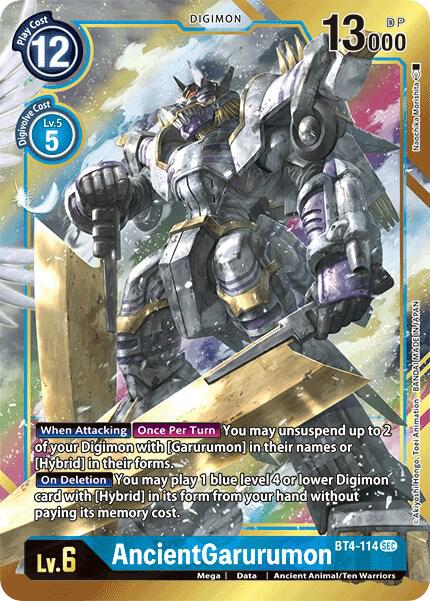 AncientGarurumon (Alternate Art) - Great Legend - Secret Rare - BT4-114 SEC