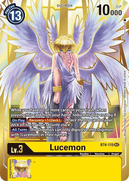 Lucemon - Great Legend - Secret Rare - BT4-115 SEC