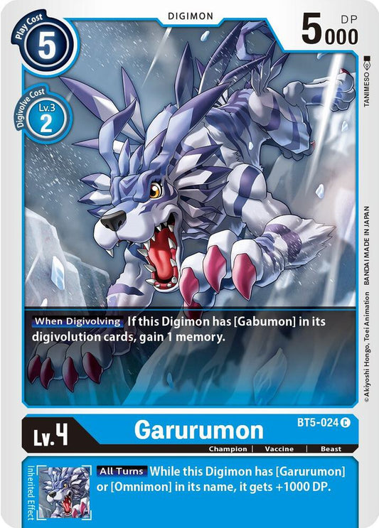 Garurumon - Battle of Omni - Common - BT5-024 C