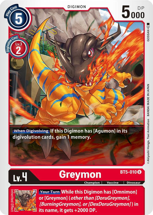 Greymon - Battle of Omni - Uncommon - BT5-010 U