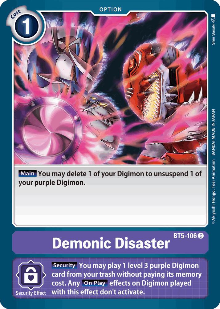 Demonic Disaster - Battle of Omni - Common - BT5-106 C