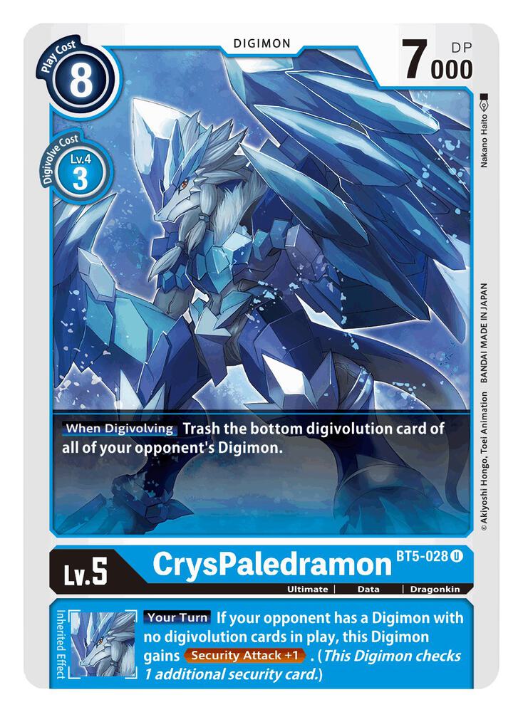 CrysPaledramon - Battle of Omni - Uncommon - BT5-028 U