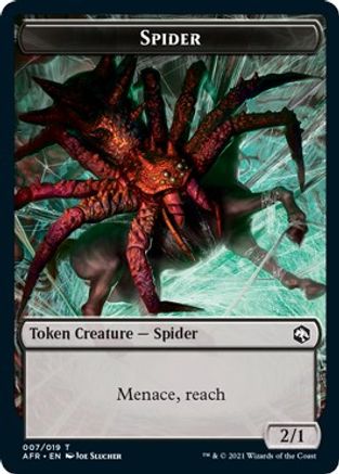 Spider // Emblem - Lolth, Spider Queen Double-sided Token - Adventures in the Forgotten Realms - T -