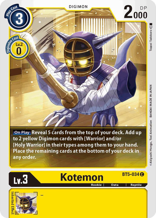 Kotemon - Battle of Omni - Common - BT5-034 C