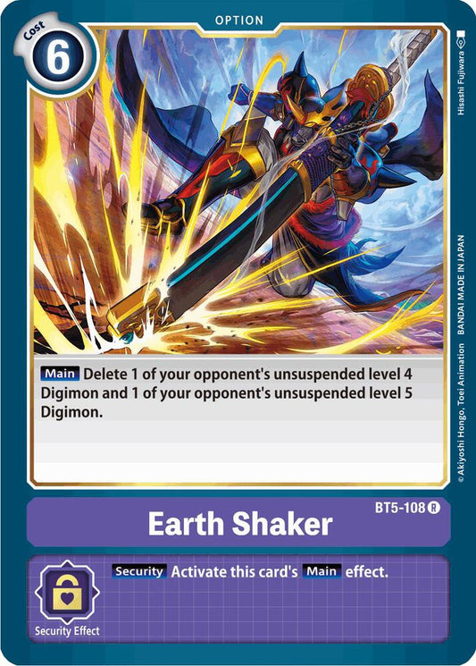 Earth Shaker - Battle of Omni - Rare - BT5-108 R