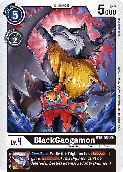 BlackGaogamon - Battle of Omni - Common - BT5-064 C