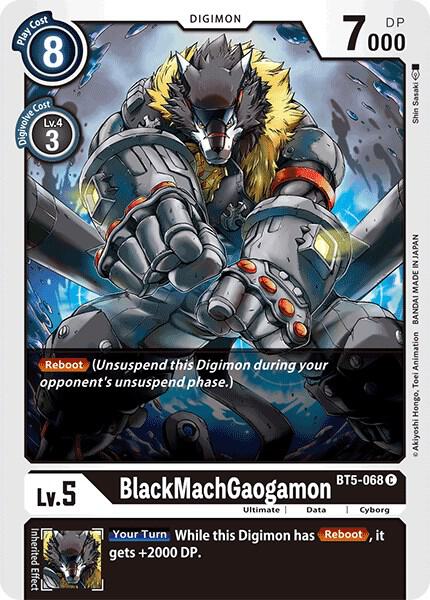 BlackMachGaogamon - Battle of Omni - Common - BT5-068 C