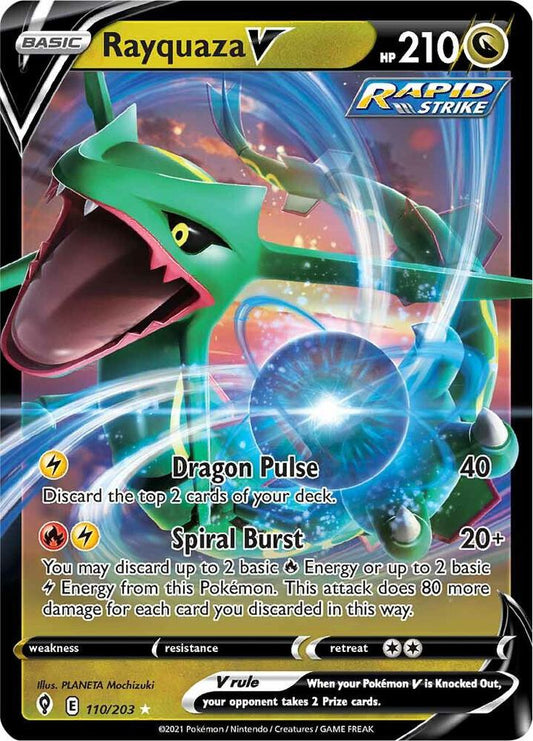 Rayquaza V - SWSH07: Evolving Skies - Ultra Rare - 110/203