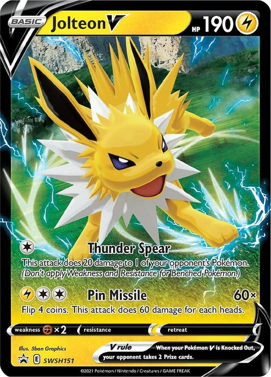 Jolteon V - SWSH151 - SWSH: Sword & Shield Promo Cards - Promo - SWSH151