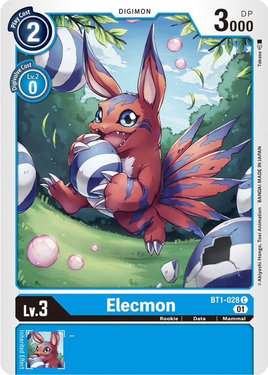 Elecmon - BT1-028 (Alternate Art) - Starter Deck 08: Ulforce Veedramon - Common - BT1-028 C