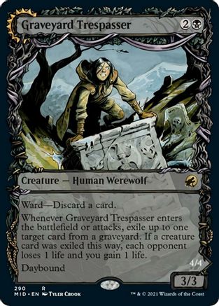 Graveyard Trespasser (Showcase) - Innistrad: Midnight Hunt - R - 290