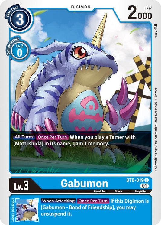 Gabumon - Double Diamond - Uncommon - BT6-019 U