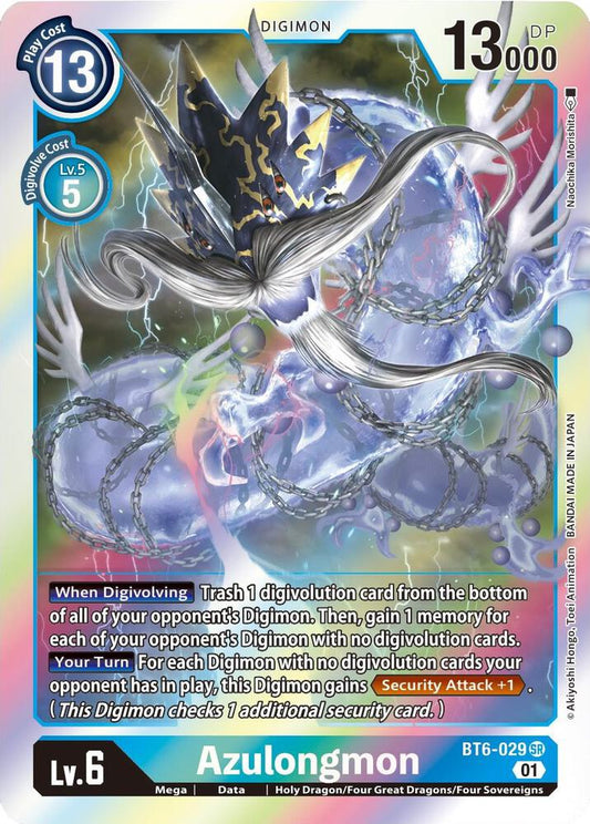 Azulongmon - Double Diamond - Super Rare - BT6-029 SR