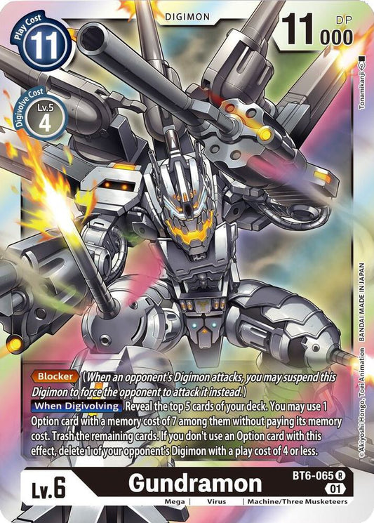 Gundramon - Double Diamond - Rare - BT6-065 R