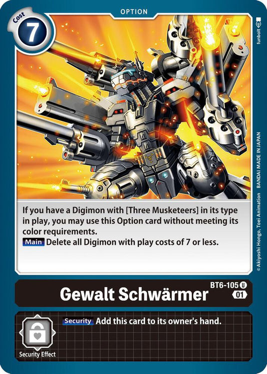 Gewalt Schwarmer - Double Diamond - Uncommon - BT6-105 U