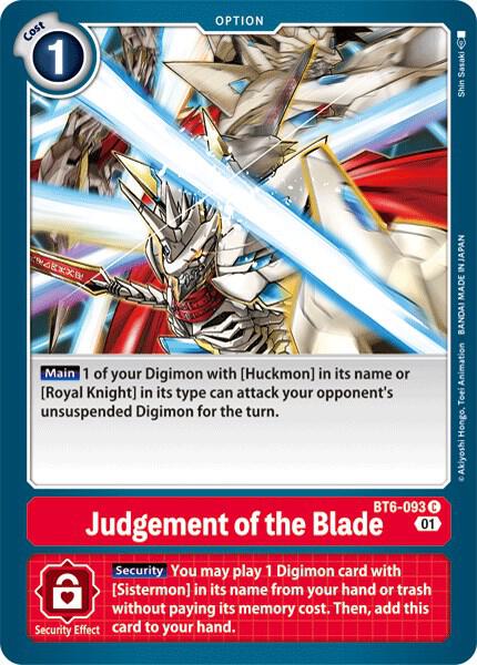 Judgement of the Blade - Double Diamond - Common - BT6-093 C
