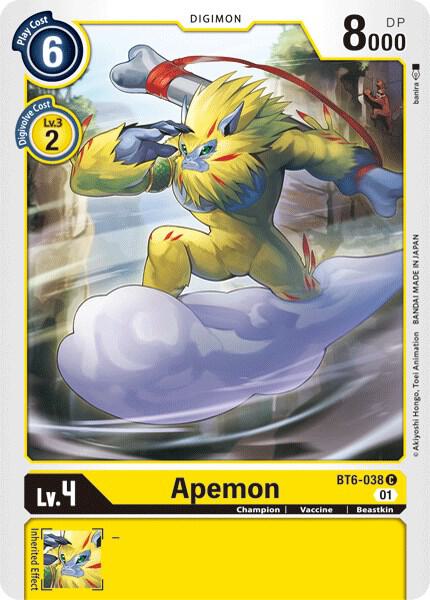 Apemon - Double Diamond - Common - BT6-038 C