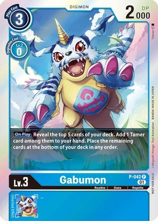 Gabumon - Digimon Promotion Cards - Promo - P-042 P