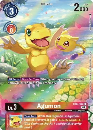 Agumon (Alternate Art) - Double Diamond - Uncommon - BT6-007 U