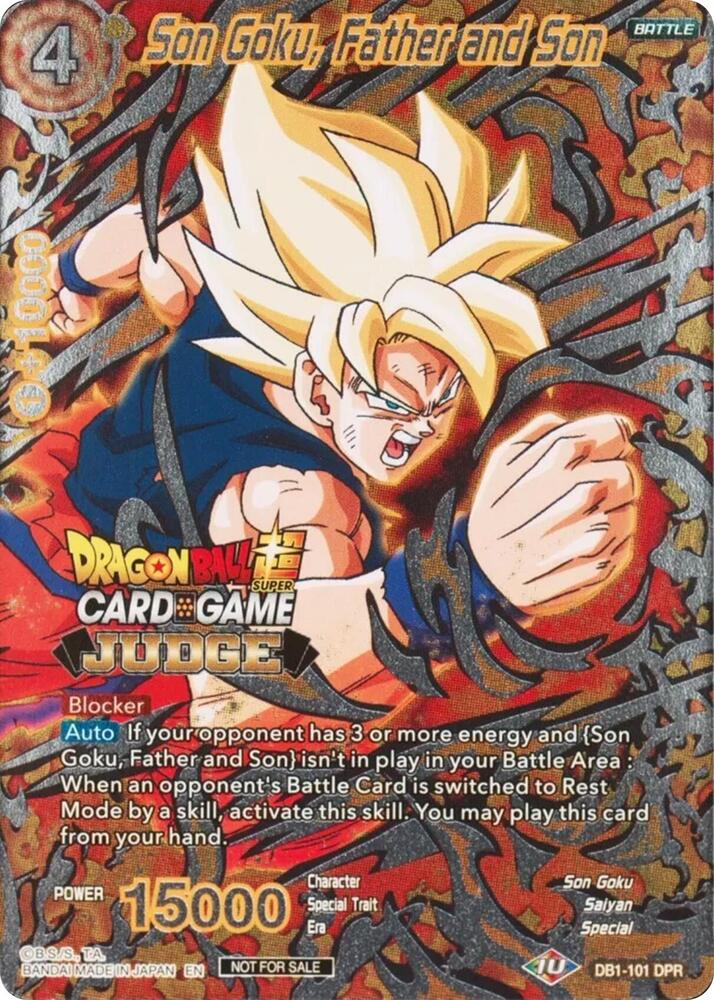 Son Goku, Father and Son - Judge Promotion Cards - Promo - DB1-101