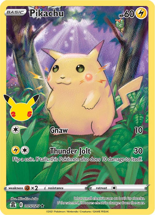 Pikachu - Celebrations - Holo Rare - 005/025