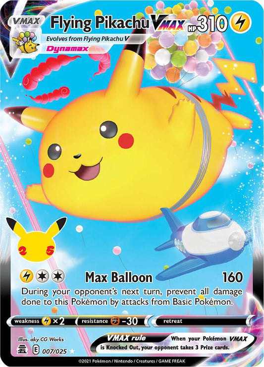Flying Pikachu VMAX - Celebrations - Ultra Rare - 007/025