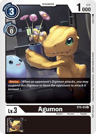 Agumon (Official Tournament Pack Vol.3) - Starter Deck 05: Machine Black - Uncommon - ST5-03 U
