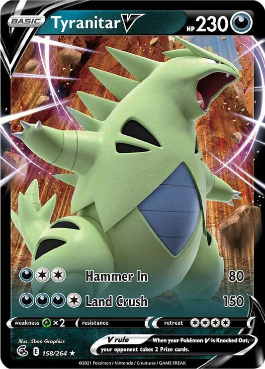 Tyranitar V - SWSH08: Fusion Strike - Ultra Rare - 158/264