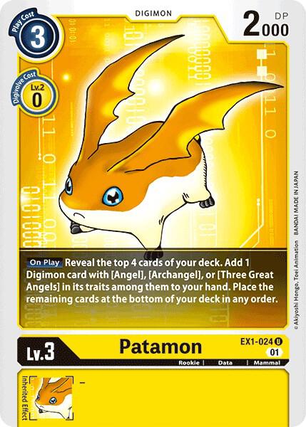 Patamon - Classic Collection - Uncommon - EX1-024 U
