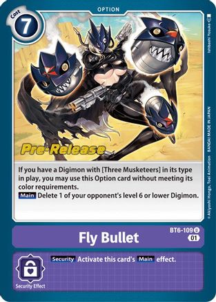 Fly Bullet - Double Diamond Pre-Release Cards - Uncommon - BT6-109 U