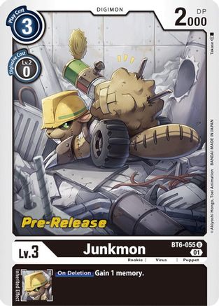 Junkmon - Double Diamond Pre-Release Cards - Uncommon - BT6-055 U