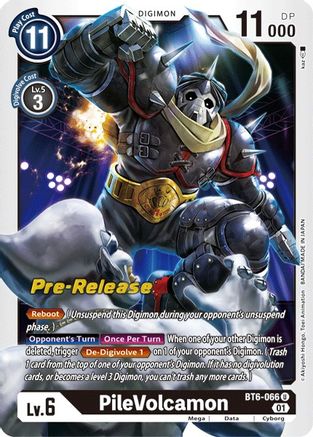 PileVolcamon - Double Diamond Pre-Release Cards - Uncommon - BT6-066 U