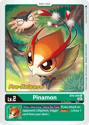 Pinamon - Double Diamond Pre-Release Cards - Uncommon - BT6-004 U