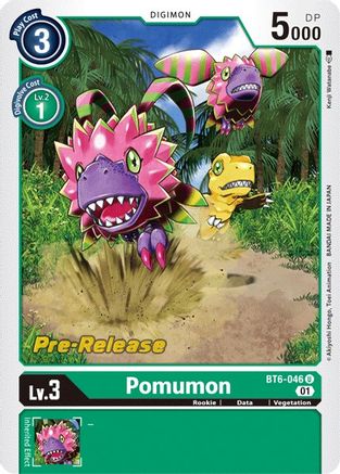 Pomumon - Double Diamond Pre-Release Cards - Uncommon - BT6-046 U