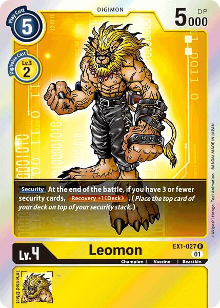 Leomon - Classic Collection - Rare - EX1-027 R