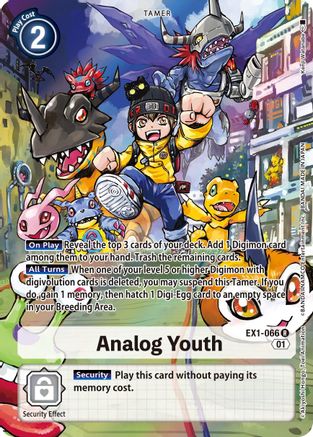 Analog Youth (Alternate Art) - Classic Collection - Rare - EX1-066 R