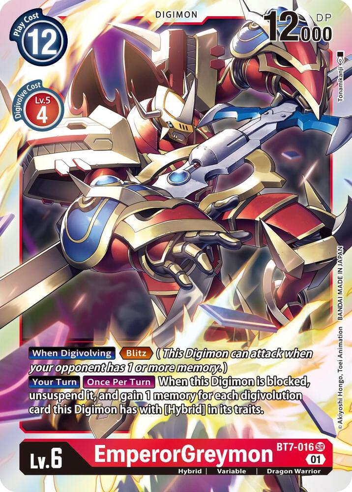 EmperorGreymon - Next Adventure - Super Rare - BT7-016 SR