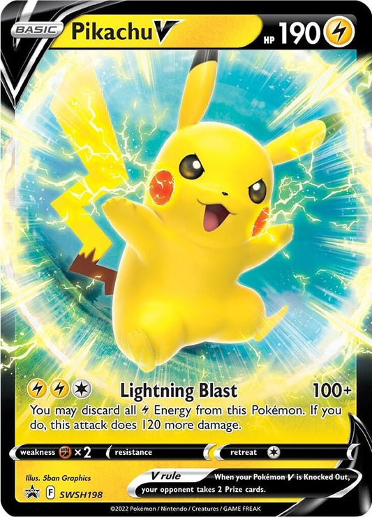 Pikachu V - SWSH198 - SWSH: Sword & Shield Promo Cards - Promo - SWSH198