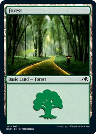 Forest (291) - Kamigawa: Neon Dynasty - L - 291