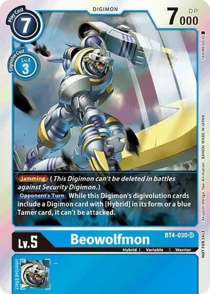 Beowolfmon (Event Pack 2) - Great Legend - Super Rare - BT4-030 SR
