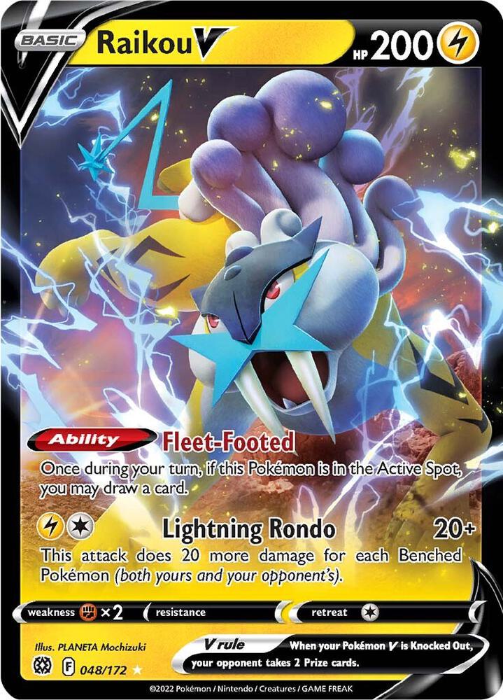 Raikou V - SWSH09: Brilliant Stars - Ultra Rare - 048/172
