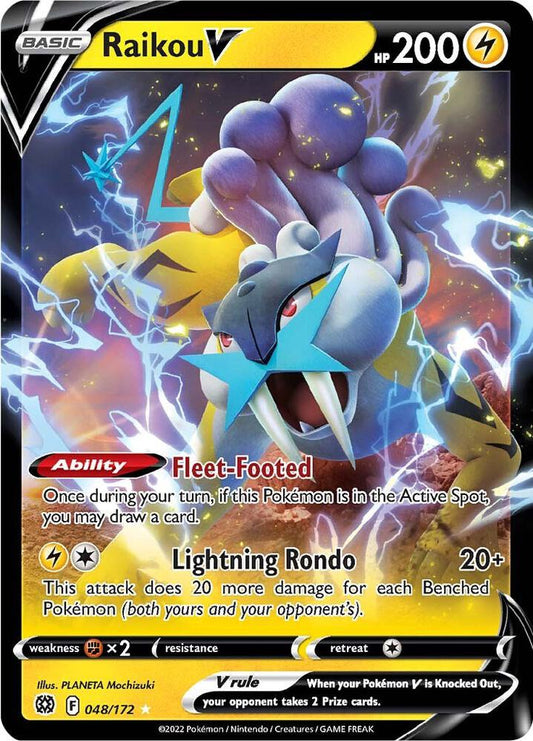 Raikou V - SWSH09: Brilliant Stars - Ultra Rare - 048/172