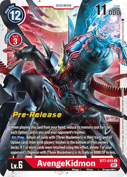 AvengeKidmon - Next Adventure Pre-Release Cards - Uncommon - BT7-015 U