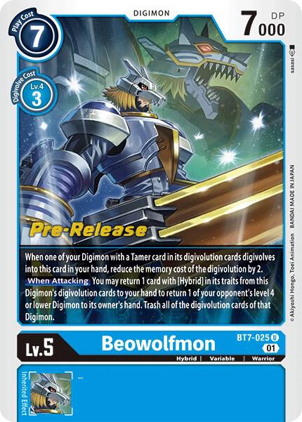Beowolfmon - Next Adventure Pre-Release Cards - Uncommon - BT7-025 U