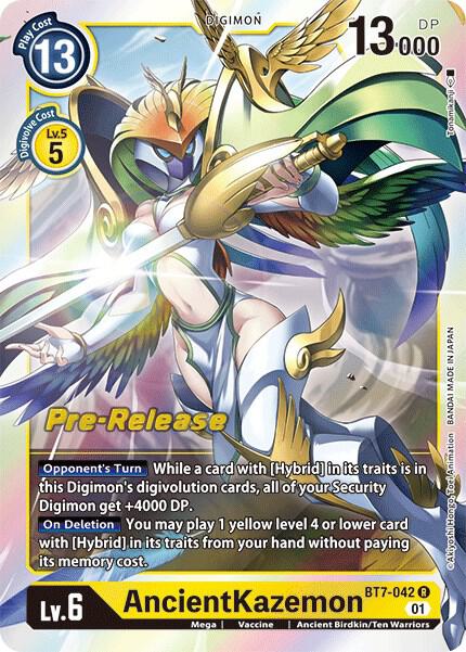 AncientKazemon - Next Adventure Pre-Release Cards - Rare - BT7-042 R