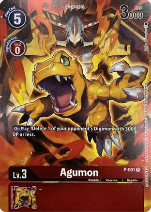 Agumon - P-001 (Tamer's Evolution Box 2) - Digimon Promotion Cards - Promo - P-001 P
